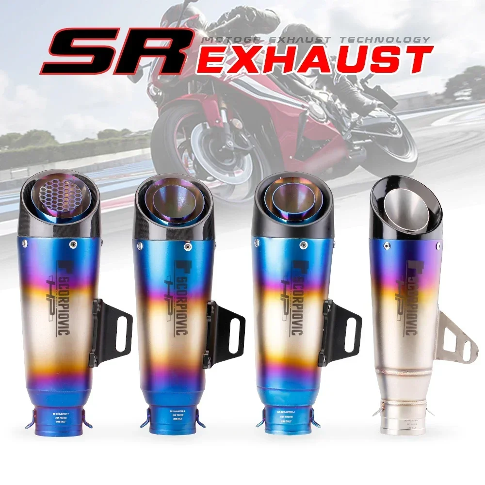 

51mm/60mm Motorcycle Exhaust Pipe With Db Killer Motorcycle Exhaust Pipe Carbon Fiber Muffler Gp-design Exhaust Pipe Jiu