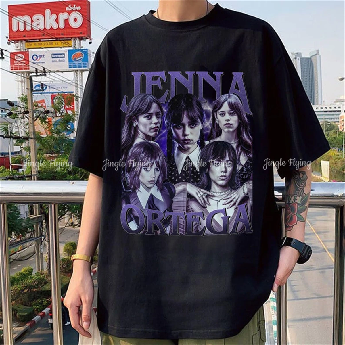 Jenna Ortega Unisex Vintage Shirt Softstyle Tee Oversized Retro Bootleg Tshirt Trending Graphic T-shirt