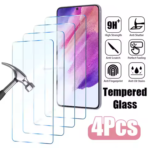 4PCS Tempered Glass for Samsung Galaxy S23 S22 Plus S24 Ultra S21 FE S20 FE 5G Screen Protector For Samsung Galaxy S24 S23 S22