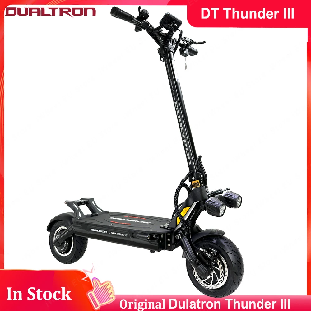 

Original Dulatron Thunder III 72V 40Ah Battery 2*2500W Motor Peak Power 11000W NUTT 4-Piston Brake Dualtron Electric Scooter