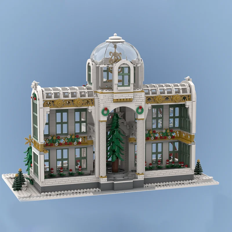 3216 Uds. Moc vacaciones de invierno conservatorio arquitectura Modular Medieval montaje de bloques de construcción creatividad ladrillos juguetes regalos para niños