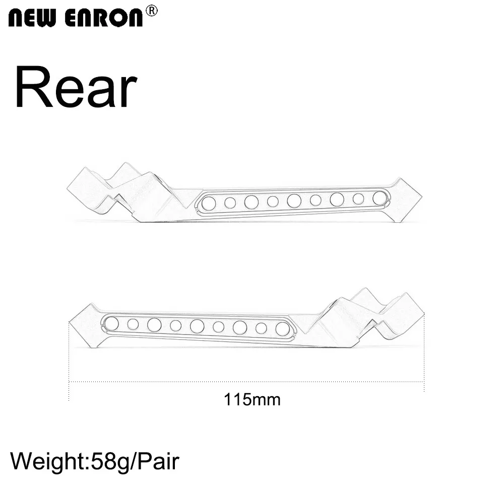 Replacement 9520 9521 Aluminum 6061 Front / Rear Chassis Brace Tower for Traxxas 1/8 4WD Brushless Monster Truck SLEDGE 95076-4