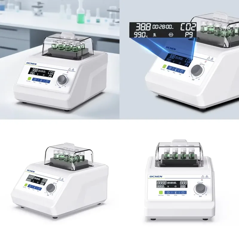 LC-DB Series Programmable Heating and Cooling Dry Tubs RT-25 ° C to + 100 ° C Semiconductor Control 9-Stage Program