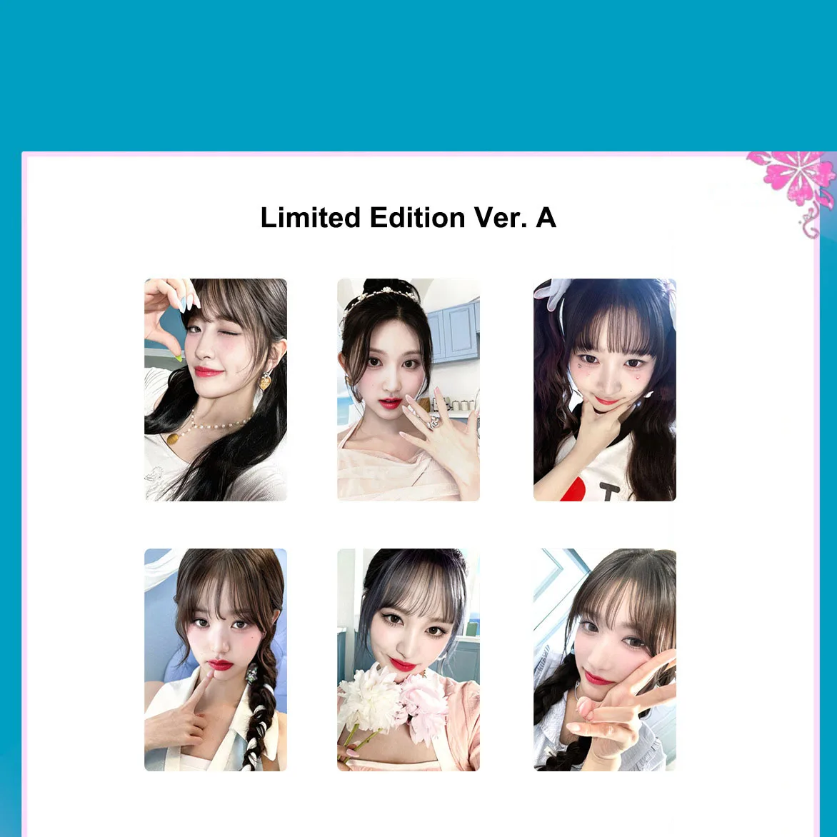 6Pcs/Set KPOP Gaeul Liz Alive Album New Photocards Leeseo Yujin Rei Selfie Lomo Cards Two Sides Postcards Fans Collectibles Gift