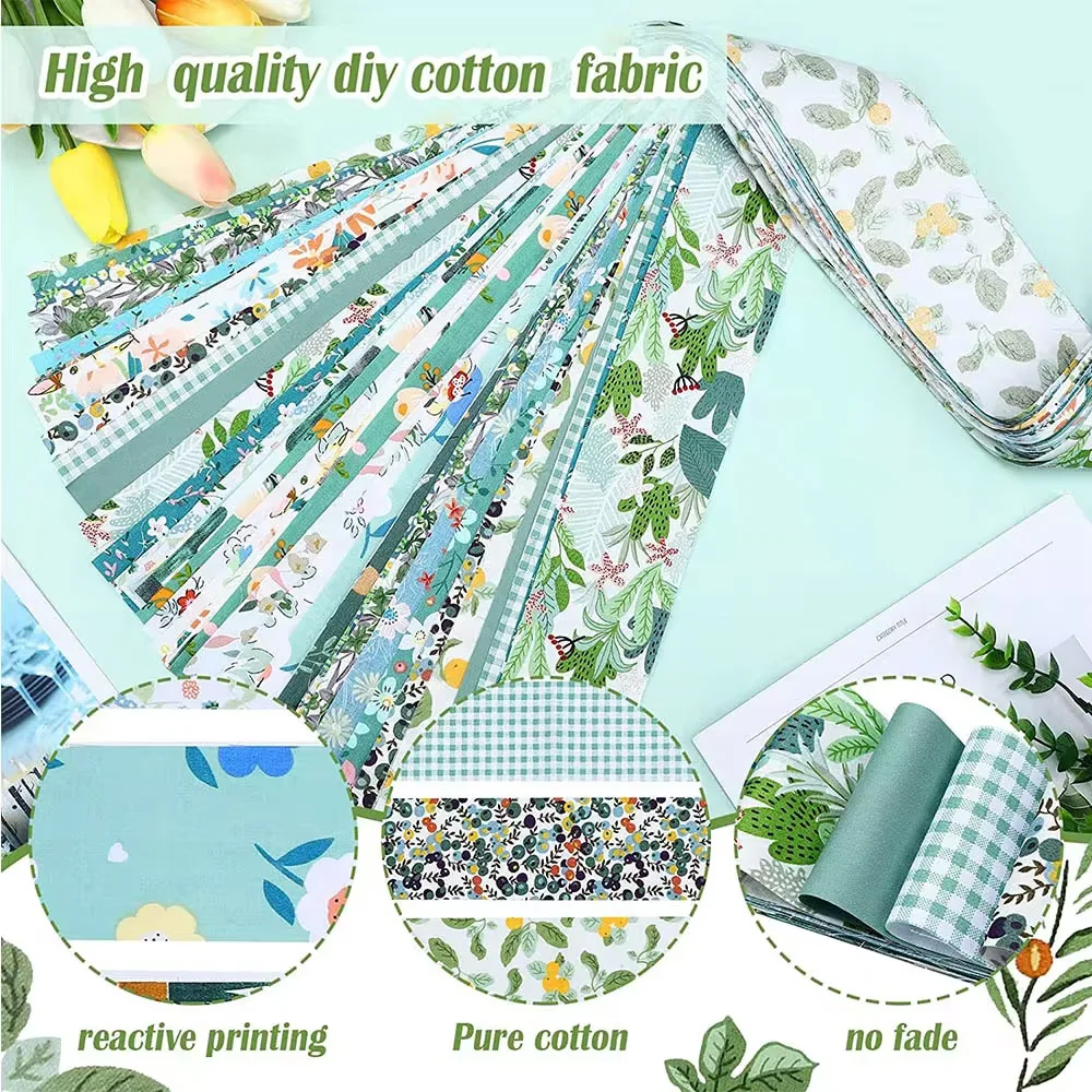 Floral Cotton Fabric Patchwork Roll