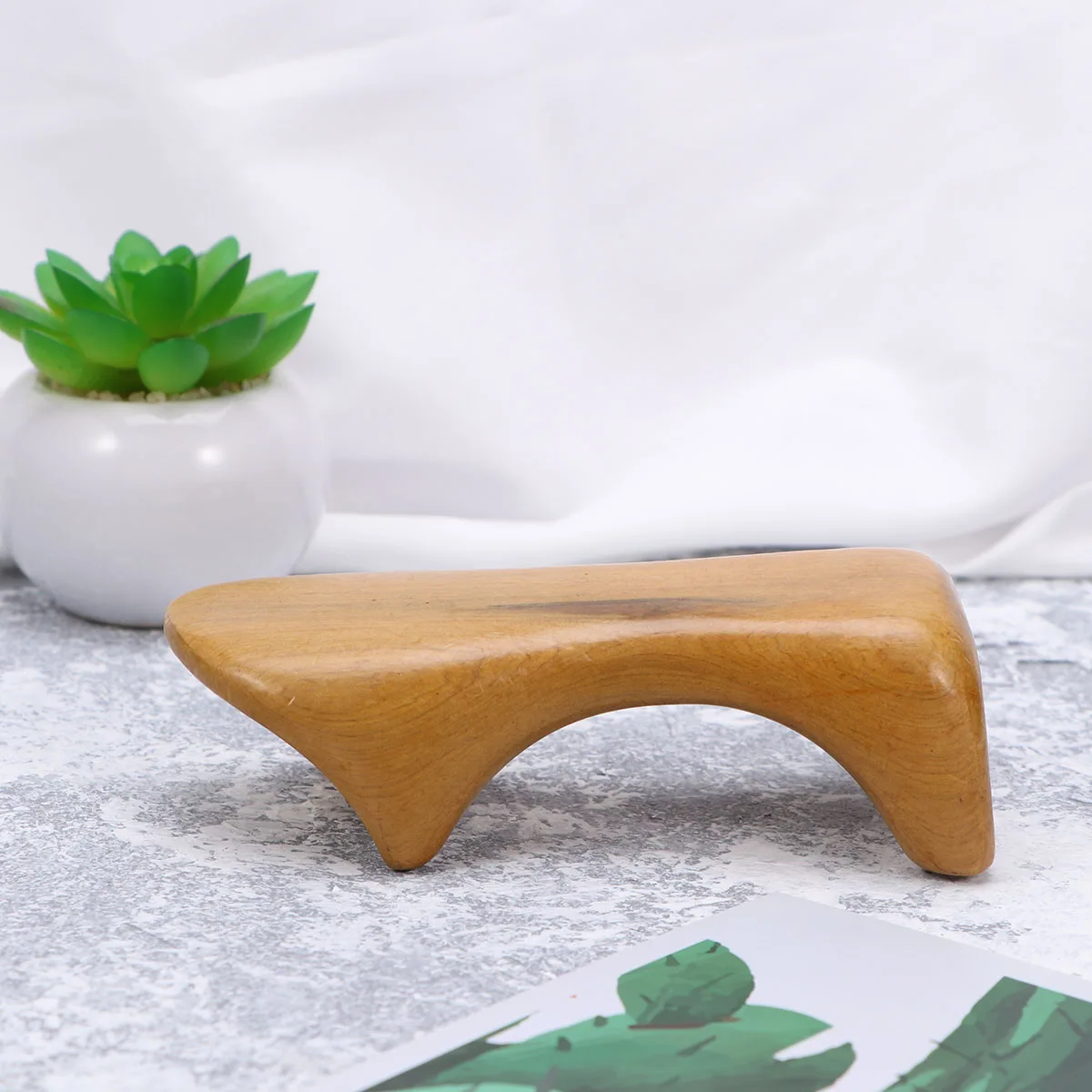 

1 шт. деревянный массажер высокой плотности, деревянный массажер для всего тела, шеи, талии, спины, ног, расслабление мышц, инструмент для облегчения боли, деревянный массажер