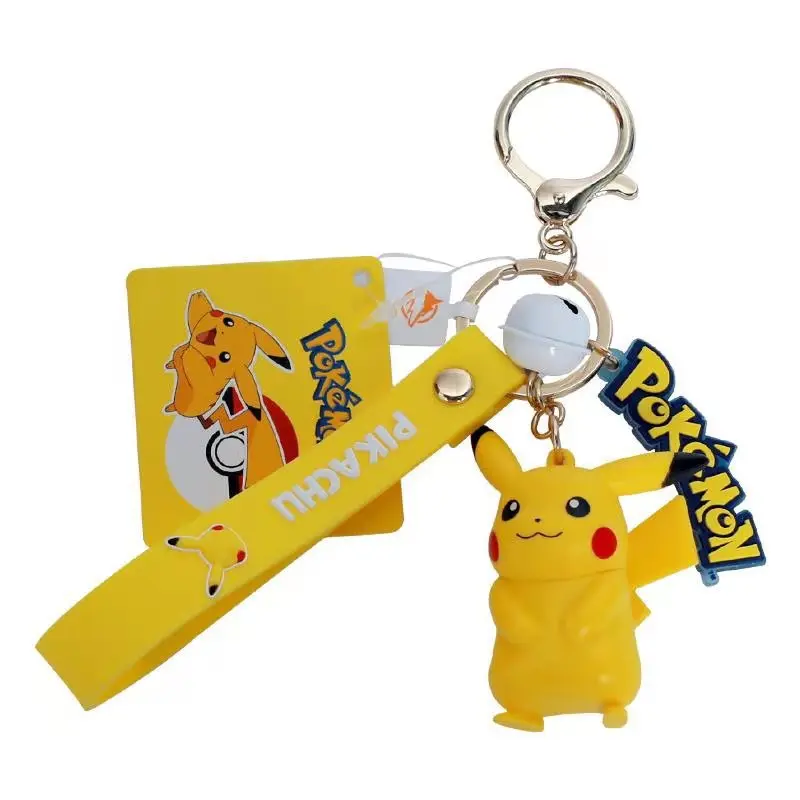 

Cute Anime Pikachus Series Keychain Kawaii Cartoon Role Creativity Doll Key Chain Backpack Pendant Boys and Girls Gift