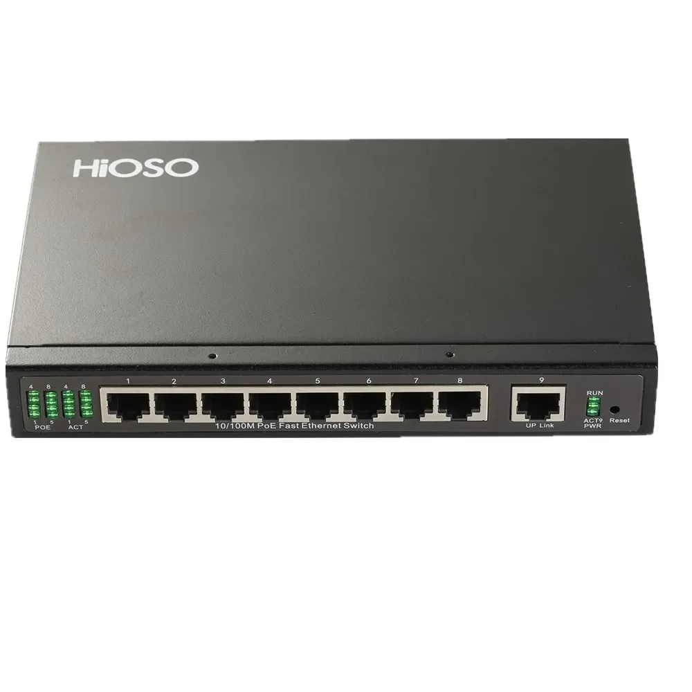 High Quality  8 10/100Mbps  RJ45 PoE+1  100M TP Port Fast Ethernet 8/12/24/48 ports POE Switch