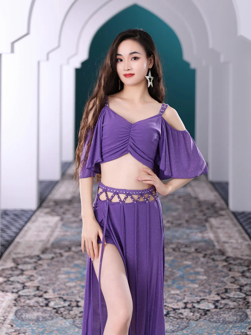 Belly Dance New Tassel Sexy Show Dance Set Split Slim Oriental Dance Costume Girl Stage Performance Dance Accessories