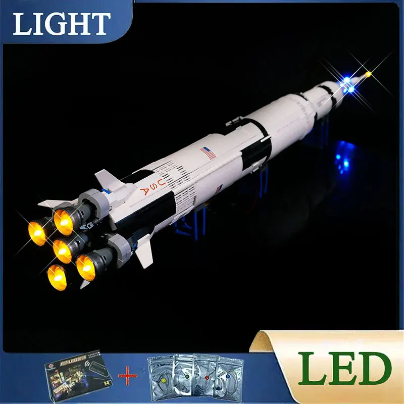 

DIY LED Light Kit For LEGO 21309 NASA Apollo Saturn V Building Block Set（Only LED Light,Without Blocks Model）