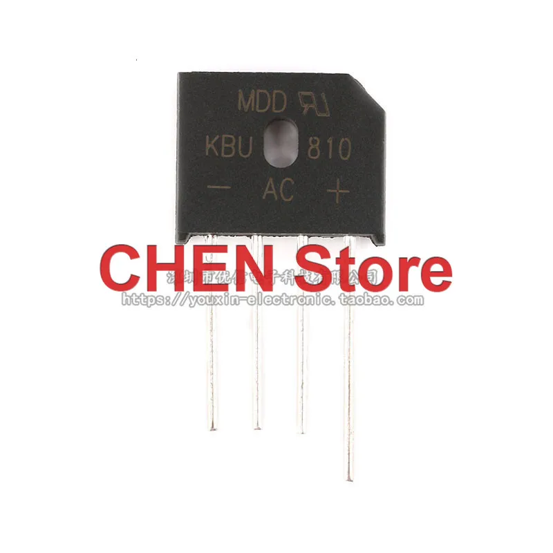10pcs Original KBU810 8A/1000V flat bridge rectifier bridge stack silicon bridge rectifier