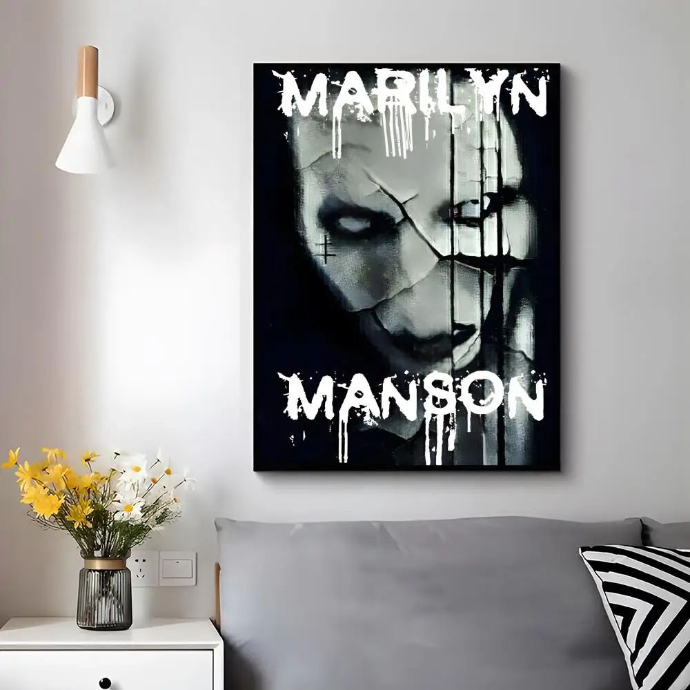 Shock Rocker M-marilyn Manson Poster Modern Luxury Wall Poster Home Decor Space Enhancer