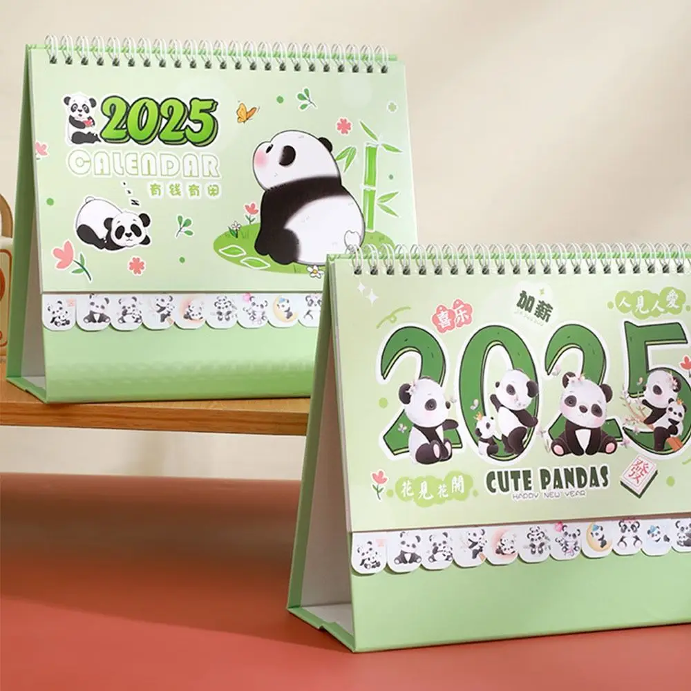 Standing Flip 2025 Desk Calendar Schedule Daily Monthly Standing Flip Monthly Calendar Panda Planning Desktop Calendar