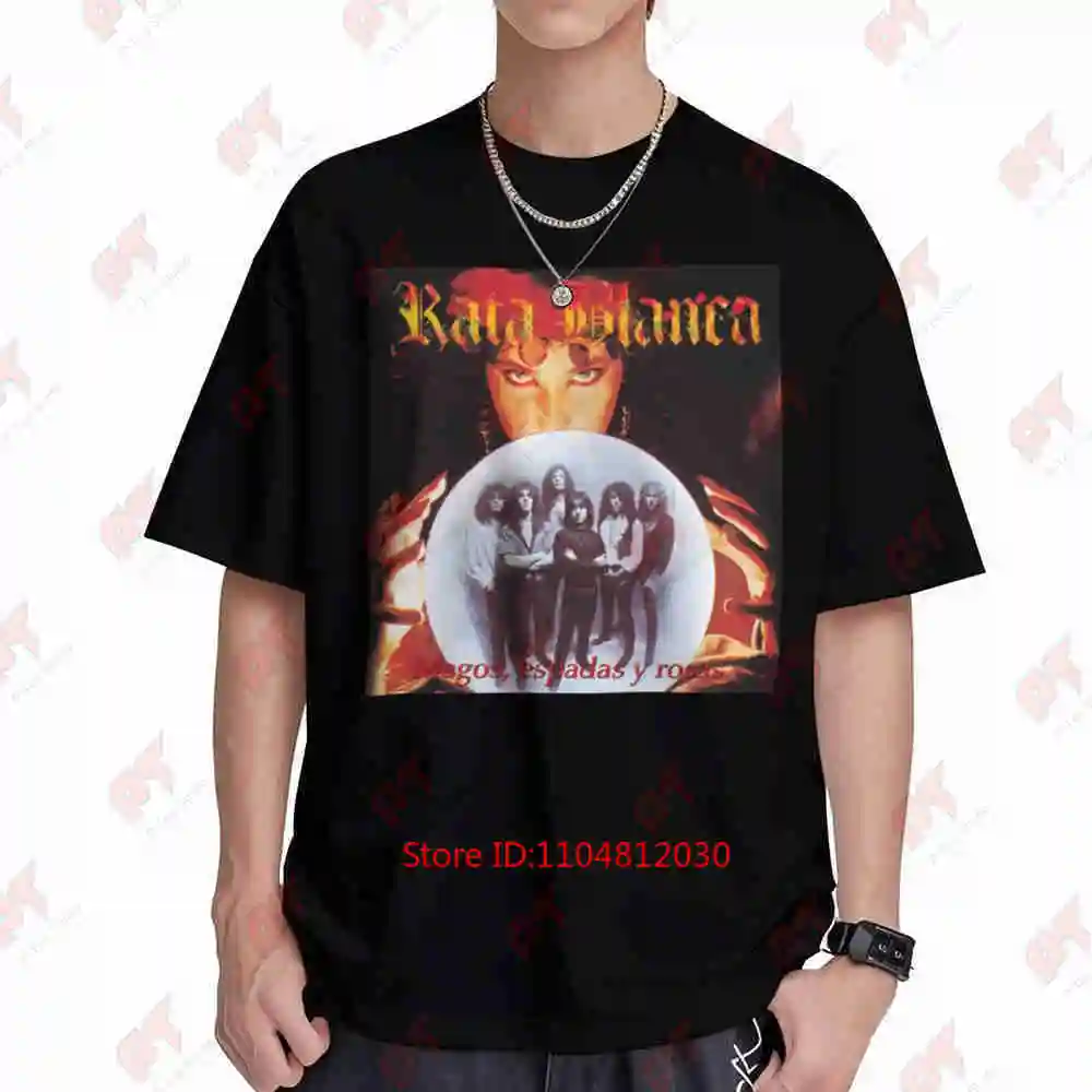Rata Blanca Magos Espadas Y Rosas Album 1990 Short Sleeve Tee 100% Cotton T-Shirt