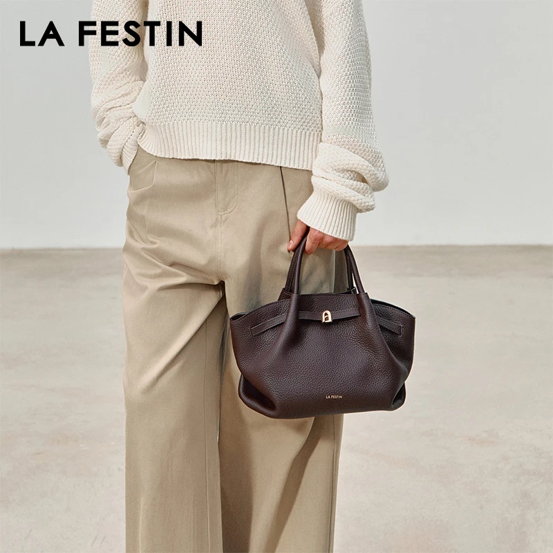 LA FESTIN Original Brands Bags Large Handbag Women's Leather Bag 2025 Trend Tote Bag Designer Luxury Shoulder Bag