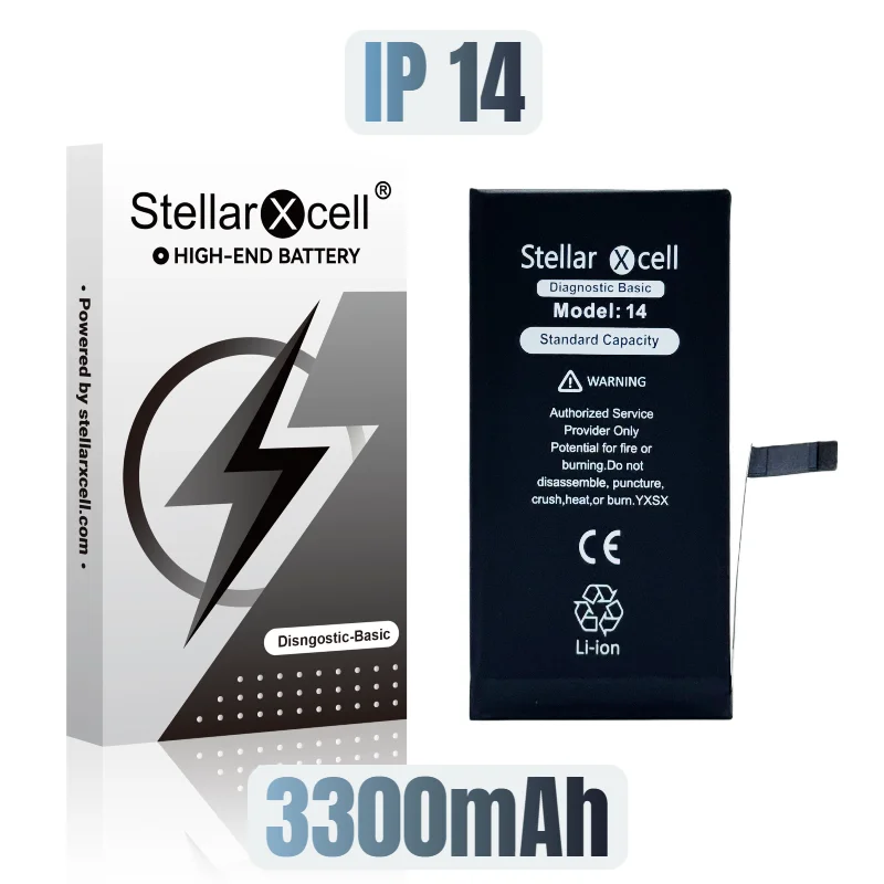 StellarXcell Diagnostische Batterij Show100 gezond  Origineel voor iPhone 12 13 14 15 mini Plus Pro Promax met gratis tools