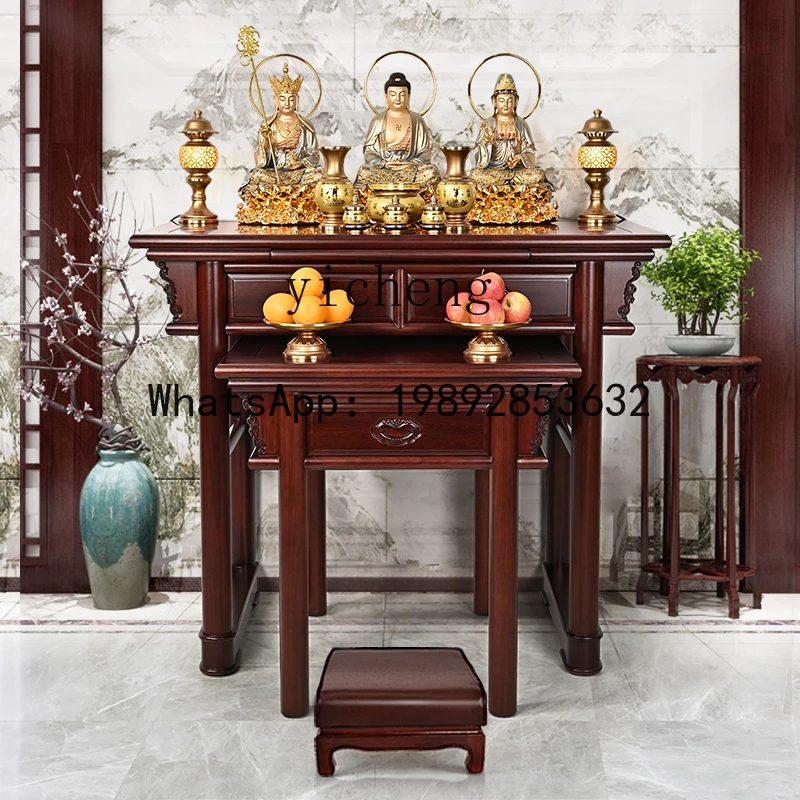 H3 3  all solid wood table New Chinese-style Guanyin incense table cabinet, table household use
