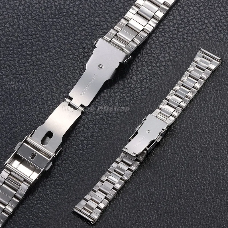 Stainless Steel Band 20mm 22mm Metal Watch Strap Folding Buckle Bracelet  for Seiko for Water Ghost Diving Universal Wristband