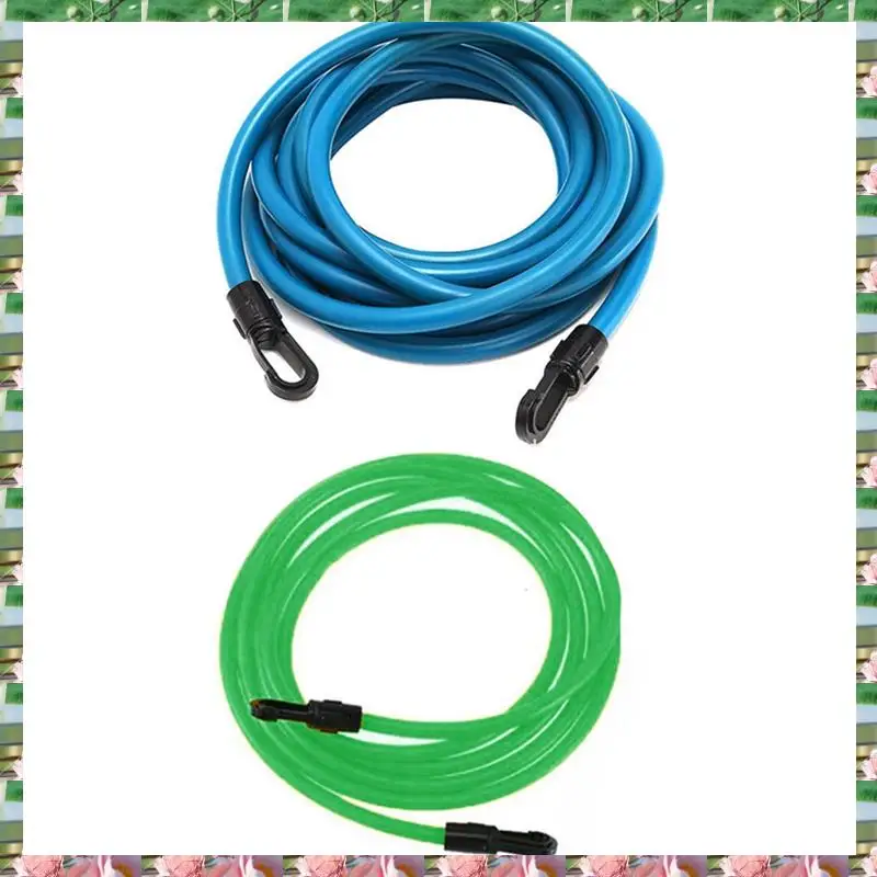 

2Piece Swimming Training Resistance Elastic Exerciser Rope 4M Adjustable Latex Tube Swimming Training Rope