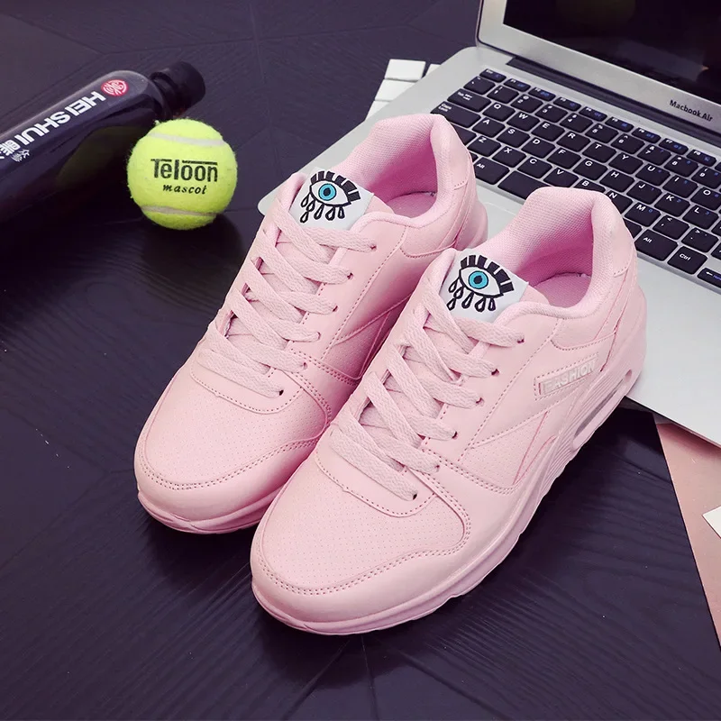 Fashion Air Wedge Platform Sneakers Women Korean Lace-up Casual Sports Shoes for Women\'s Size 34-44 Non Slip Travel Flats