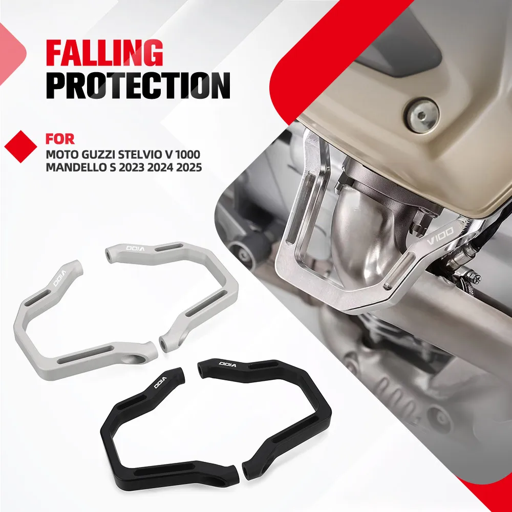 

V100 Stelvio 2026 Motorcycle Engine GUARD Engine Frame Crash Protection For Moto Guzzi Stelvio V 1000 Mandello S 2023 2024 2025