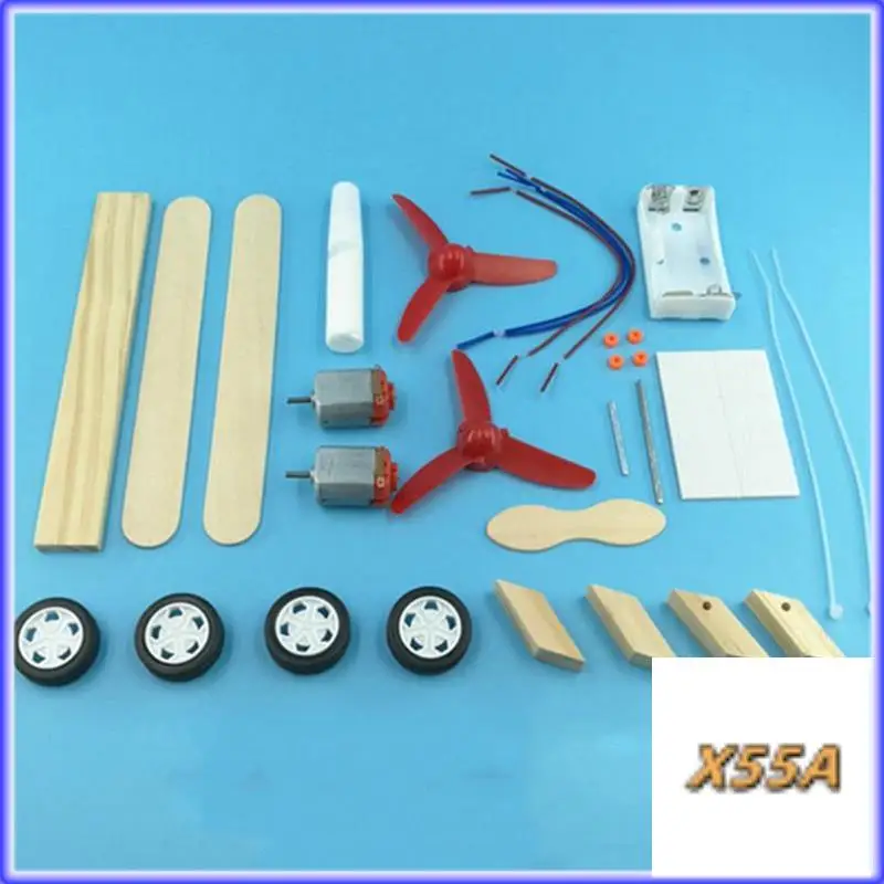 

XX-DIY Airplane Kids Wooden Puzzles Helicopter Students Handmade Model Glider Assembly Kit Boys Science Model