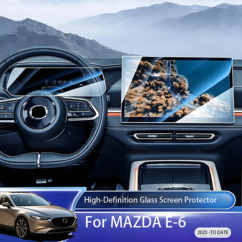 

For Mazda EZ6 2025-2026 14.6 Inch HD Tempered Glass Film Car Navigation Screen Anti-Scratch Protective Cover Decor Accessory