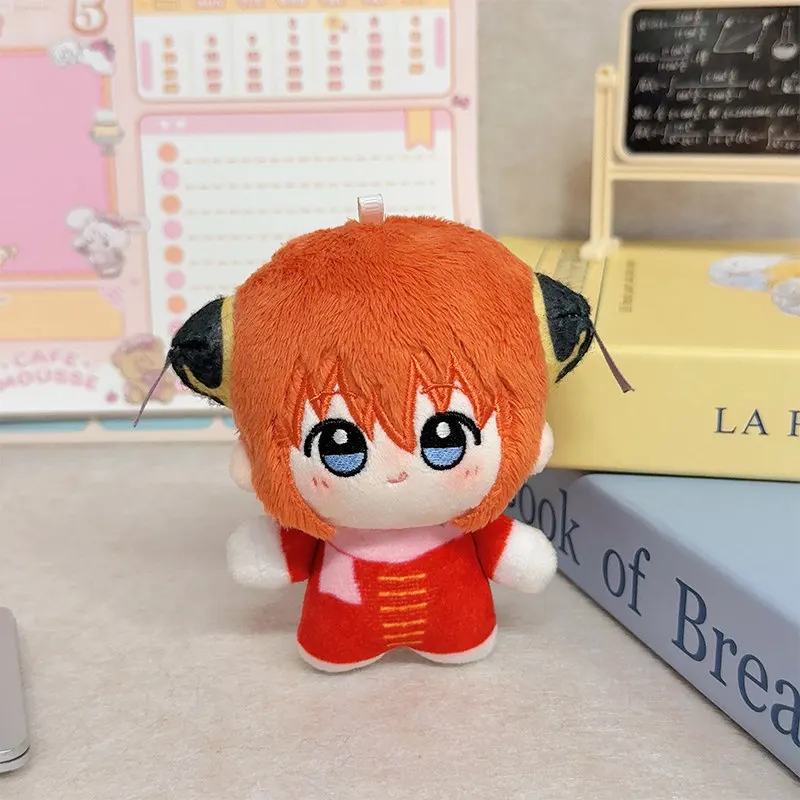 Nuevo llavero de peluche Sakata Gintoki, bonito llavero de muñeco de peluche gintama, decoración para mochila, regalo de cumpleaños y Navidad para niños