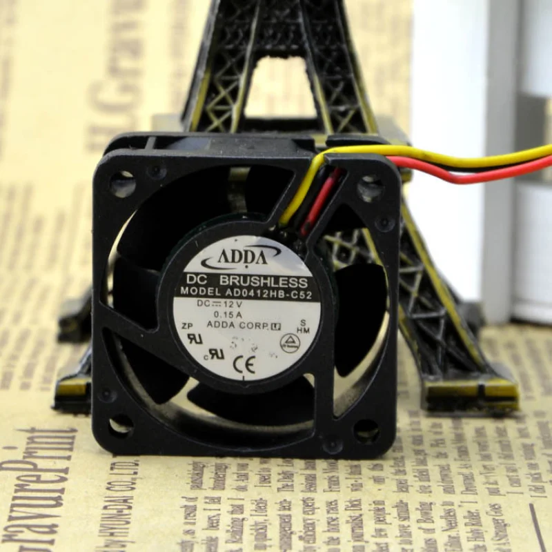 D 1PCS DC12V 0.15A 3-Pin Case Cooling Fan For ADDA AD0412HB-C52 40×40×20mm 4CM