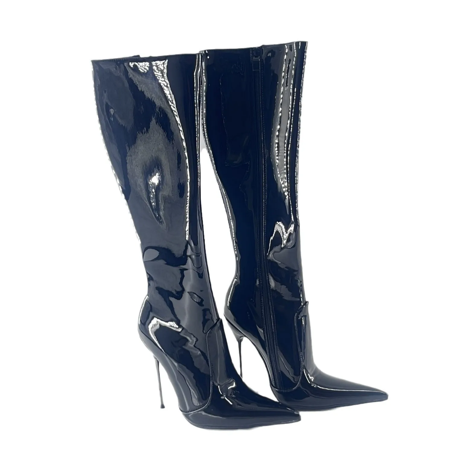 SEEK MATE  European and American Super High Heel Pointed Thin Heel Sexy Over Knee Boots Size 35-45