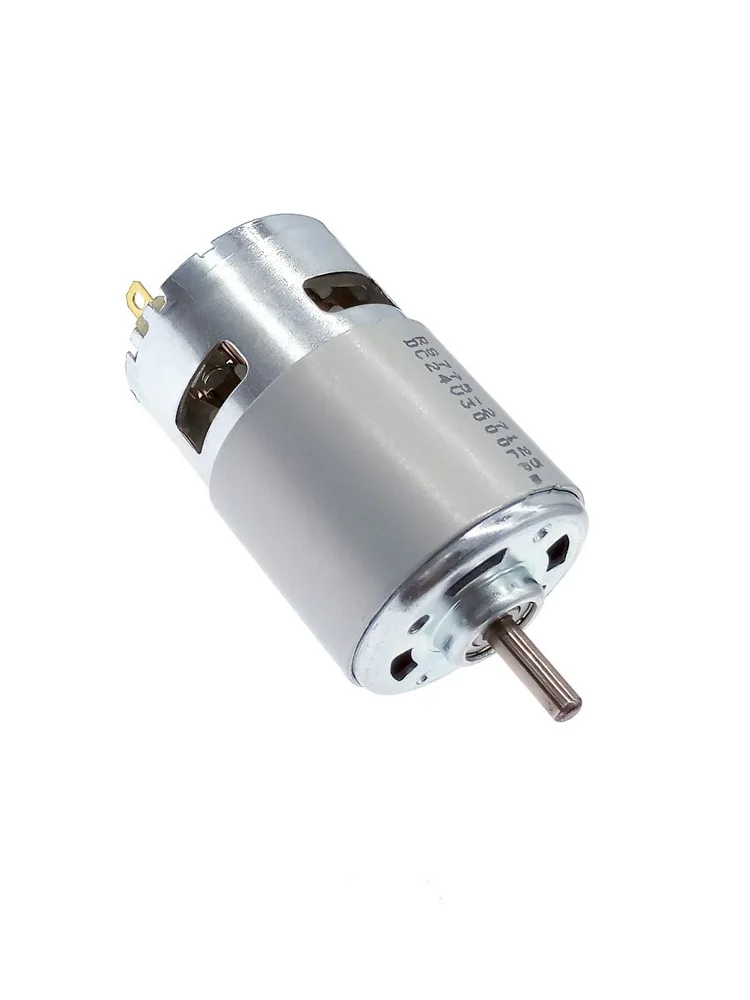Silnik DC 12V 775 24V podwójne łożysko kulkowe 3000rpm4500rpm6000rpm8500rpm10000rpm RS775 duży moment obrotowy niski poziom hałasu — zdjęcie 2