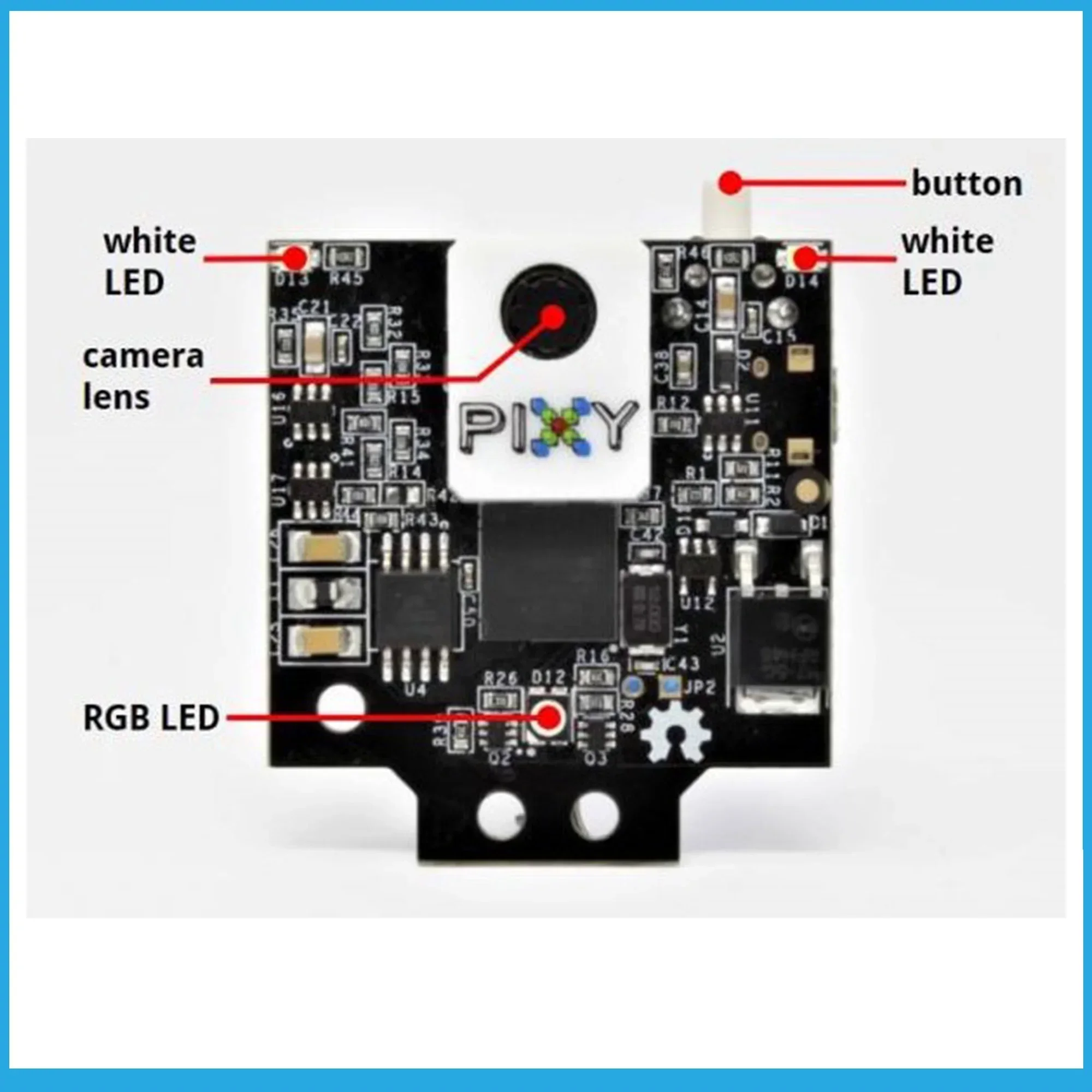 Pixy 2 CMUcam5 Image Recognition Machine Vision Camera Sensor  LPC4330 204 MHz with learning Robot detect track lines