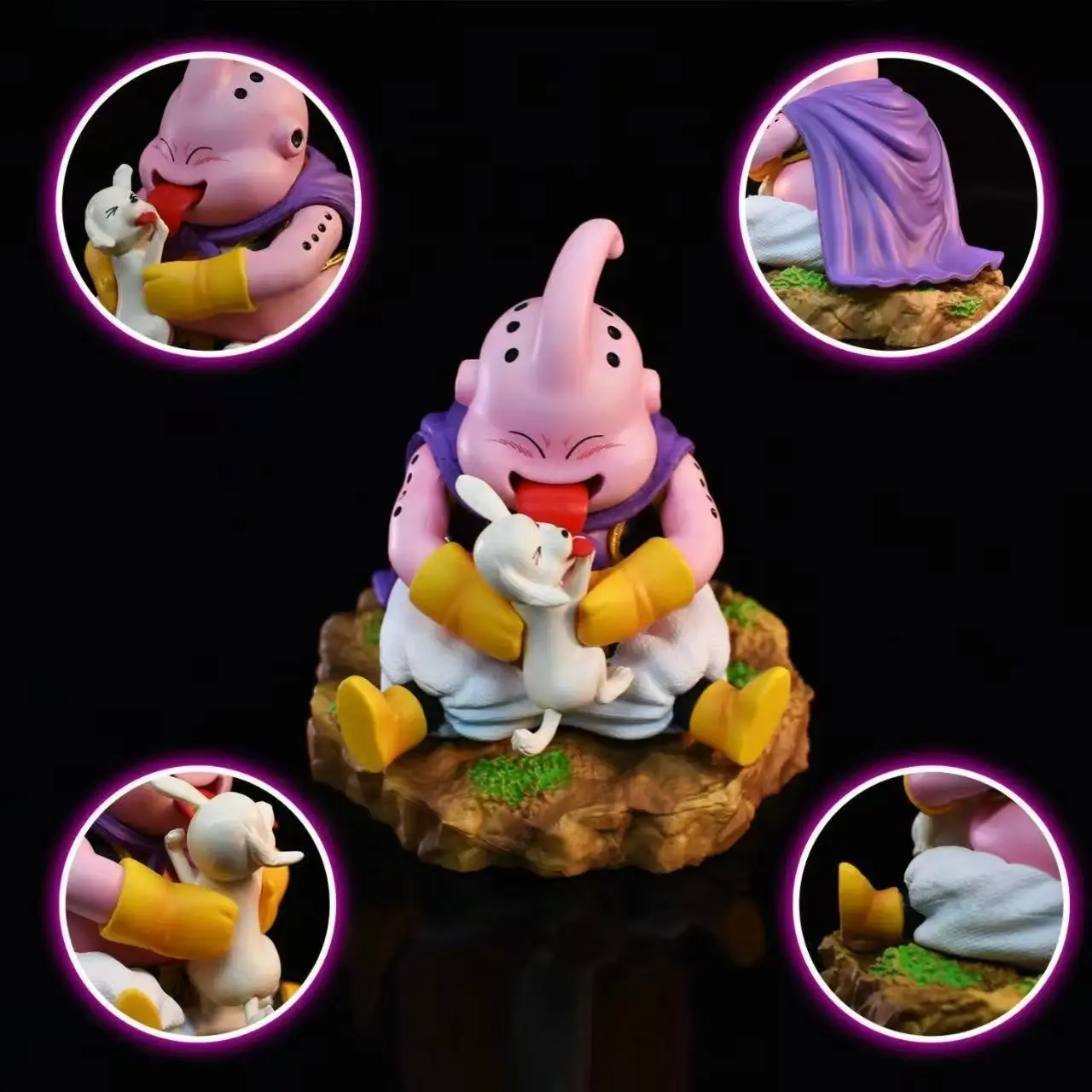 Figuras de Anime de Dragon Ball Majin Buu de 8 cm, Figura de PVC Versión Q, Estatua, Modelo GK, Juguetes Coleccionables, Decoración de Escritorio, Regalos