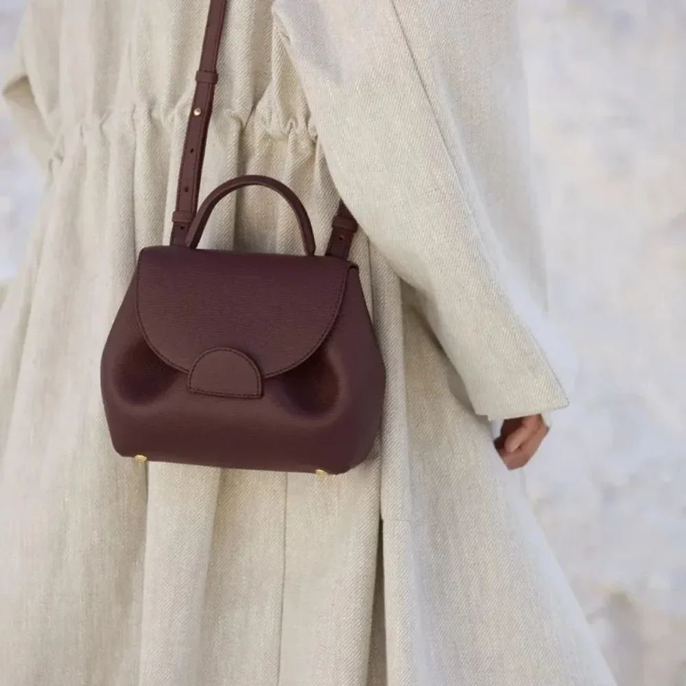 

Luxury Smile Pigskin Bag, Urban Style Shoulder Backpack, Simple and Versatile, Independent Design, 2025 Trend, Y2K Style