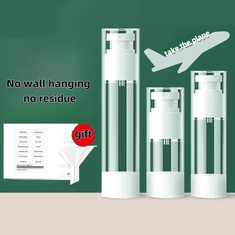 

15/30ML Travel Set Lotion Spray bottle Clear vacuum fillable Lotion Cosmetics Travel Liquid Container Cosmetics Skincare Tools