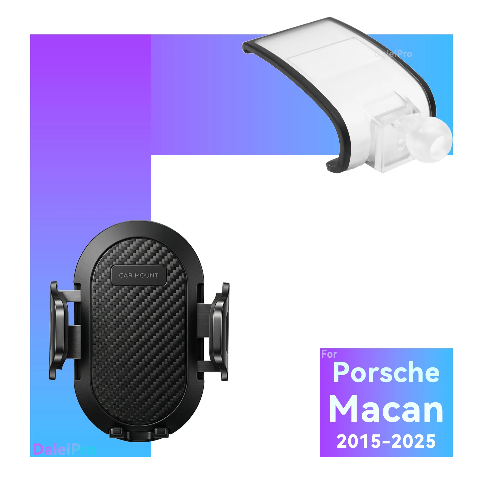 LHD RHD für Porsche Macan 2015 2016 2017 2018-2023 2024 2025 Auto-Handyhalterung, fahrzeugspezifische austauschbare Armaturenbrett-Handyhalterung – Detail 4