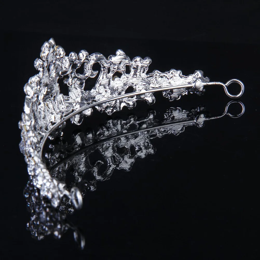 Prata cristal strass flor coroa bandana casamento baile de formatura festa tiara cristal strass bandana