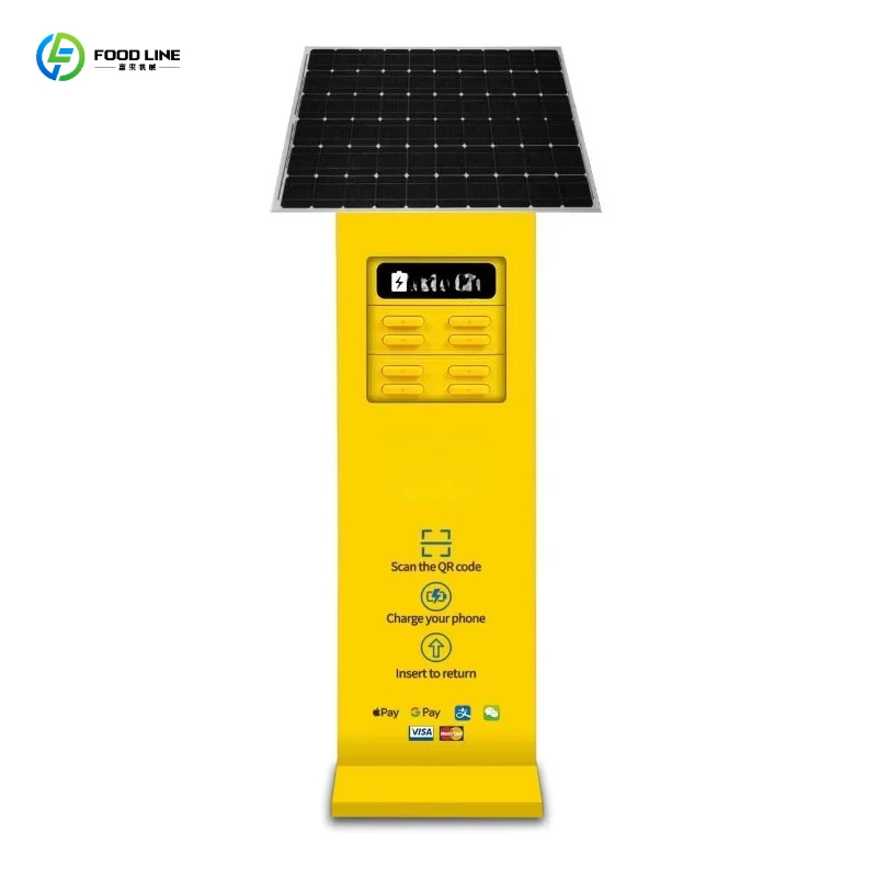 Eco-Friendly Solar Energy Solar Power Bank Rental Station 24/7 Solar Charging Kiosk Power Bank Rental Sharing System