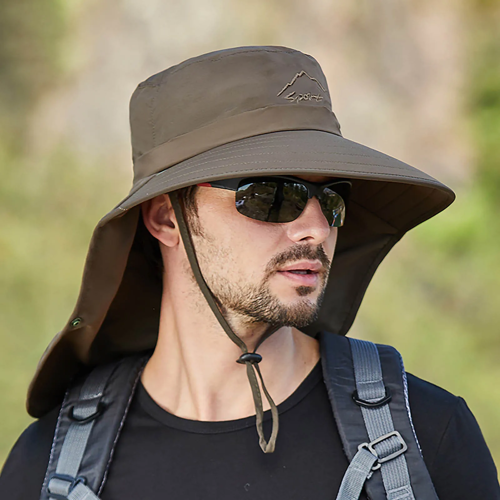 

Quick Dry UV Protection Fisherman Cap Removable Full Coverage Face Neck Flap for Men Women Summer Cycling Fishing Daily Outings