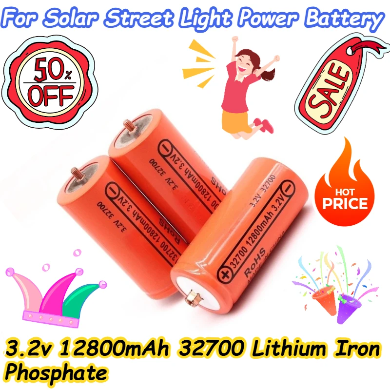 

3.2v 12800mAh 32700 Lithium Iron Phosphate For Solar Street Light Power Battery
