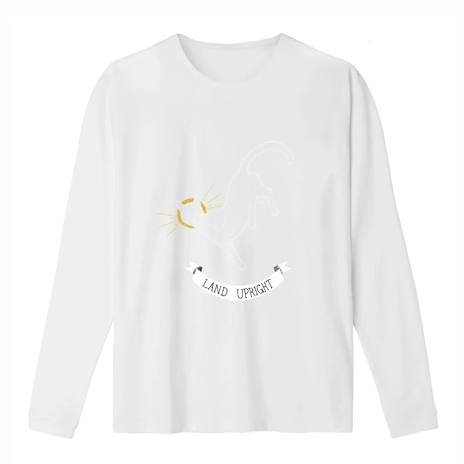 TRASH BLESSINGS - Land Upright T-Shirt Summer Casual Cotton Tee Oversized Streetwear Tops Vintage Graphic Print 100% Cotton