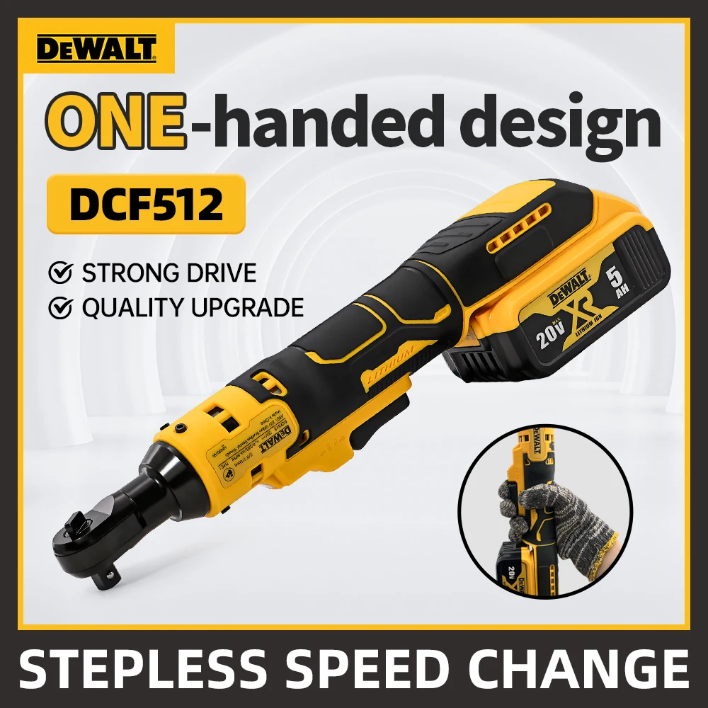 Imagem -03 - Dewalt Multifuncional Broca Elétrica Long Life Cordless Impact Driver Recarregável Ferramenta Elétrica Brushless Chave de Fenda 20v Dcf512