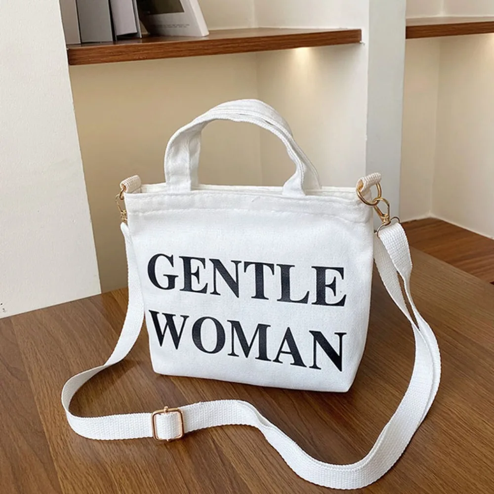 Thailand Gentle Woman GW Printed Canvas Shoulder Bag Underarm Bag Casual Handbag Messenger Bag Daily Commuting Bag