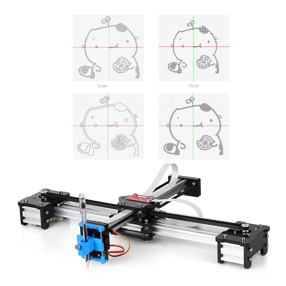 

IN US Desktop DIY Assembled XY Plotter Pen Drawing Robot Drawing Machine Painting Handwriting Robot Kit 100-240V