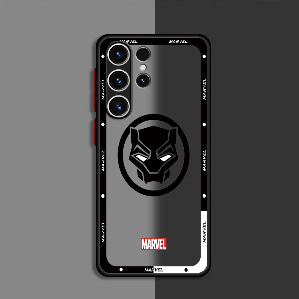 Marvel Hero Logo Case for Samsung Galaxy S9 S23 FE S10 Plus S23 Ultra S22 S21 S20 FE S24 Plus S21 Note 20 TPU Armor Cover