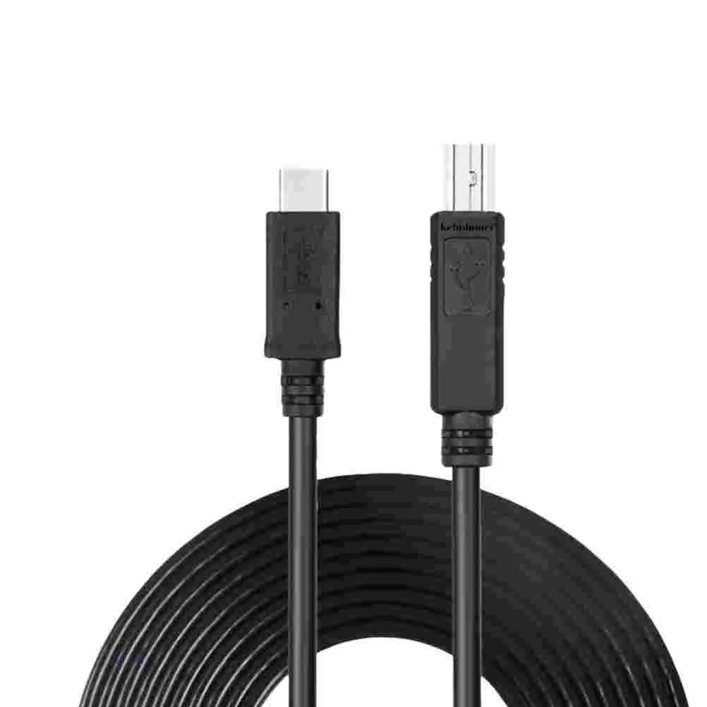 

5M Type-C USB Printer Cable for Type-C Supported Devices Black usb cable data cable printer scanner cable