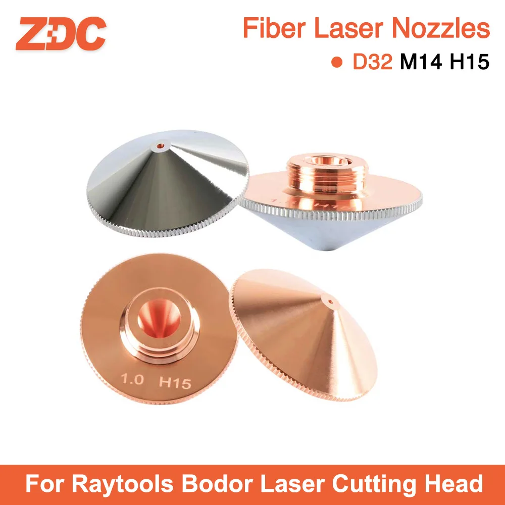 

ZDC Raytools Laser Nozzle Dia.32mm M14 Single/Double Layer Caliber 0.8-5.0mm For Raytools Bodor Fiber Laser Head Laser Machine