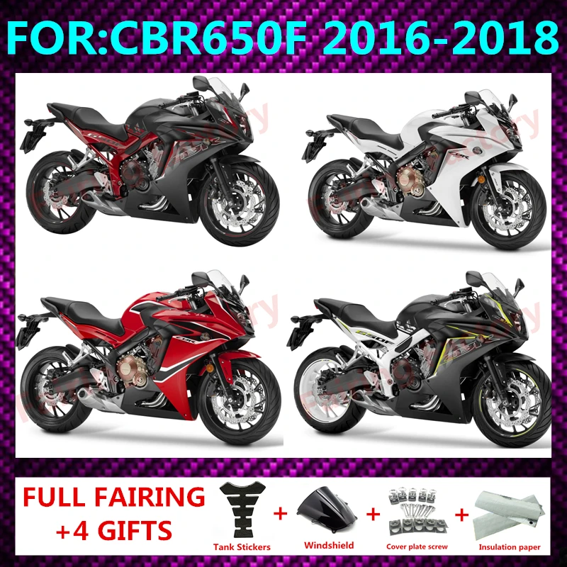 

New ABS Motorcycle Whole Fairings Kit fit for CBR650F 2016 2017 2018 CBR650 F CBR 650F 16 17 18 Bodywork full fairing zxmt