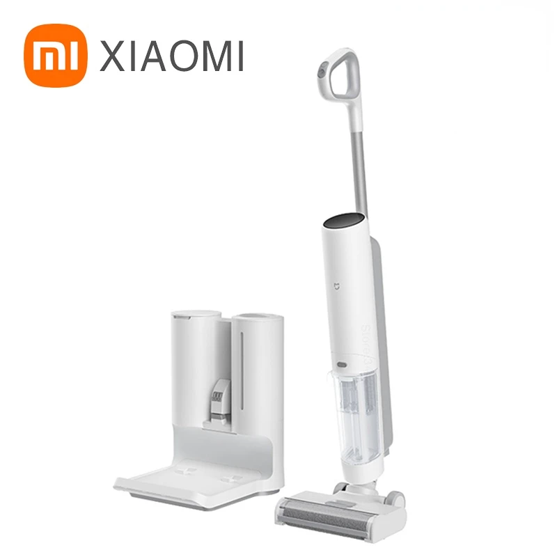 

Беспроводной пылесос XIAOMI MIJIA для сухой и влажной уборки, умная ручная Швабра для мытья в горячей воде, для уборки пола