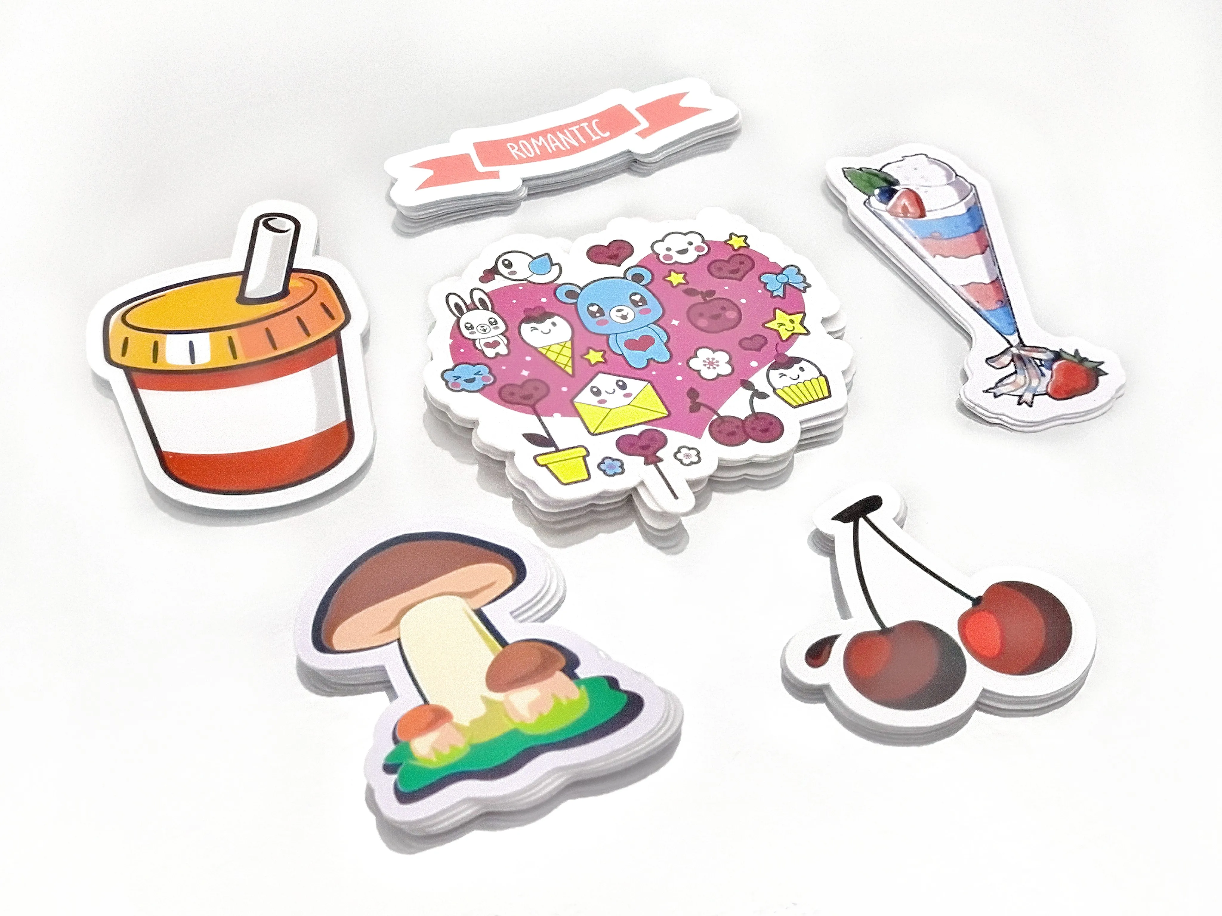 100 Stück personalisierte Aufkleber aus PVC, wasserdicht, gestanzte Vinyl-Sticker mit individuellem Logo-Design, niedliche Aufkleber für Laptop, Geburtstagsparty, Spiele – Detail 1